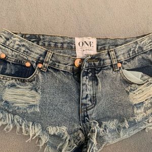 One teaspoon denim cutoffs